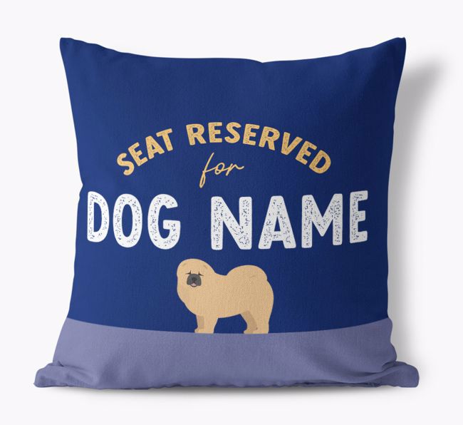 Reserved For: Personalized {breedFullName} Canvas Pillow